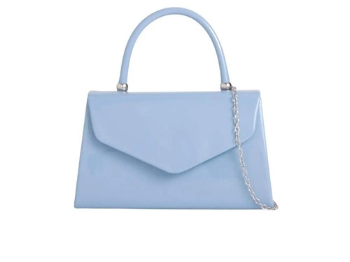 Baby blue patent - blue, handbag