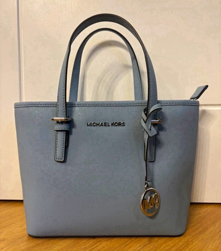 Michael kors leather baby blue - michael,