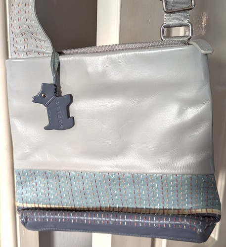 Blue radley leather handbag - radley,