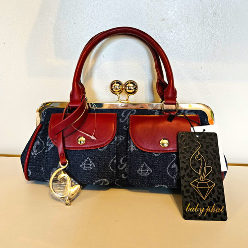 Baby phat logo denim and - and, red