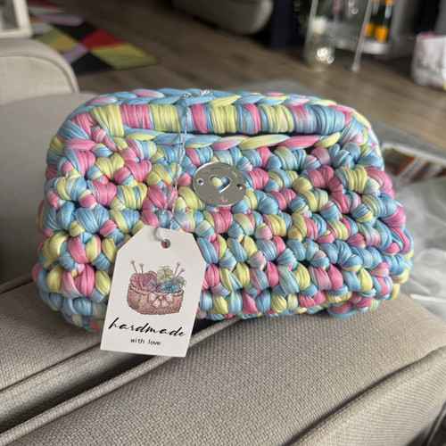 Handmade crochet clutch bag - clutch, in