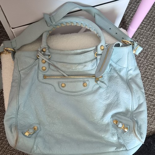 Balenciaga city bag baby blue - balenciaga,