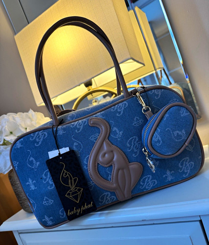 Baby phat blue denim logo - blue,