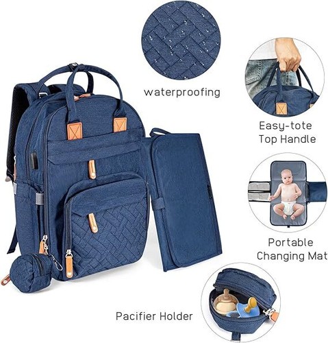 Baby mummy bag changing diaper - mummy,